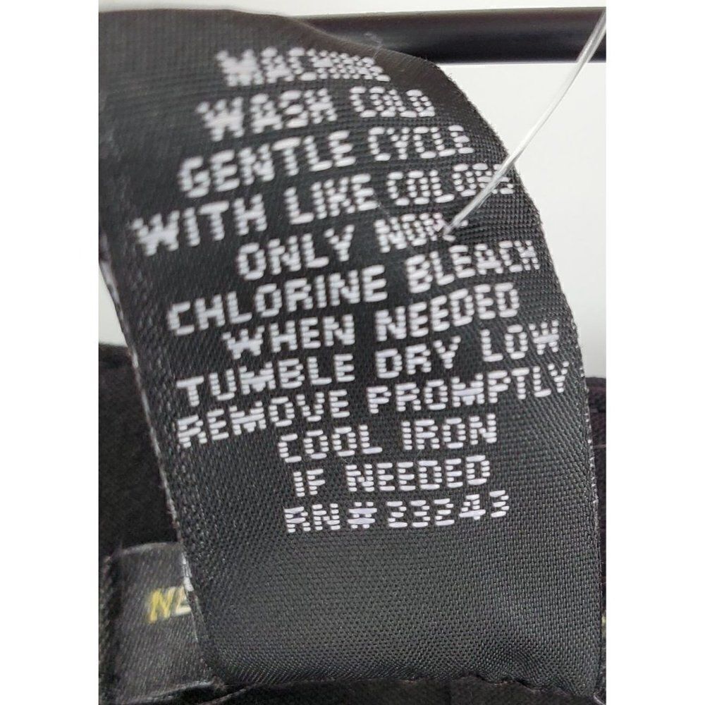 New York & Company Crop Pants Womens Size 4 Stretch Straight Mid Rise Black - Picture 8 of 9
